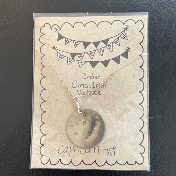 Zenned Out Capricorn Zodiac Constellation Necklace - NWT - Picture 7 of 7